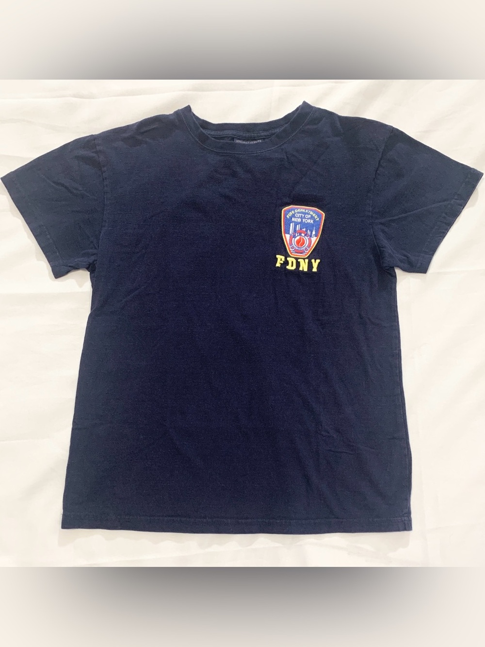 Vtg Licensed FDNY New York Fire Department T Shirt Womens M Firefighter Rescue